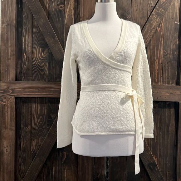 Nwt New with tag H&M Thin Knit Angora Wrap Cardigan Sweater talla size xs - Picture 1 of 9